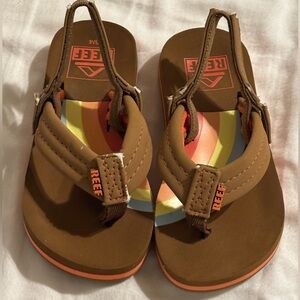 REEF Little Ahi Flip-Flops size 3/4 excellent condition